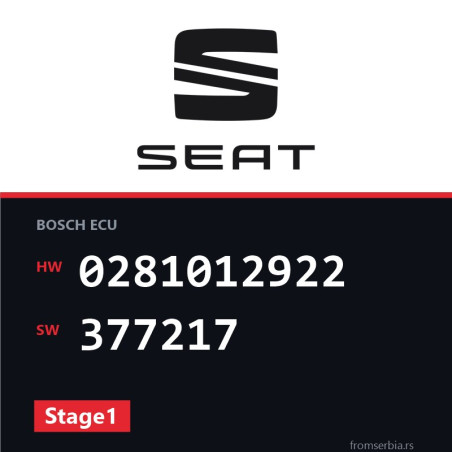 Seat Altea 0281012922 377217 Stage1 tuning file