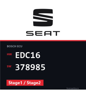 Seat Altea EDC16 378985 Stage1 / Stage2 tuning file