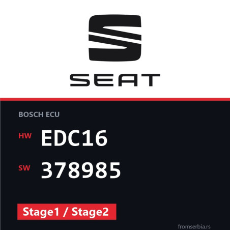 Seat Altea EDC16 378985 Stage1 / Stage2 tuning file