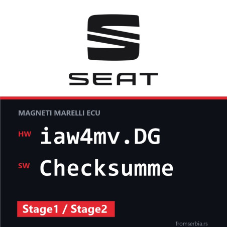 Seat Ibiza iaw4mv.DG Checksumme Stage1 / Stage2 tuning file