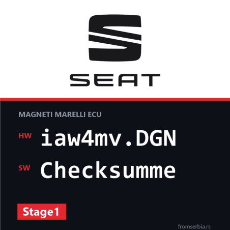 Seat Ibiza iaw4mv.DGN Checksumme Stage1 tuning file