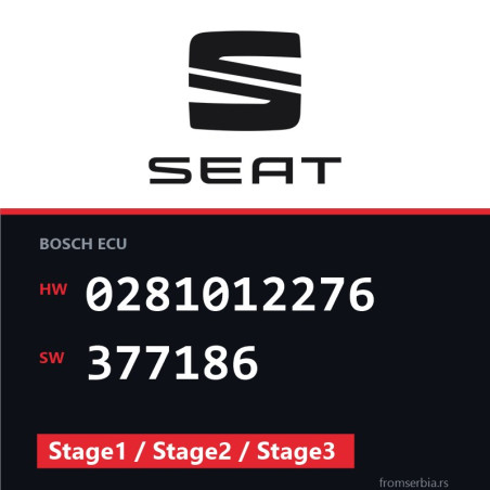Seat Ibiza 0281012276 377186 Stage1 / Stage2 / Stage3 tuning file