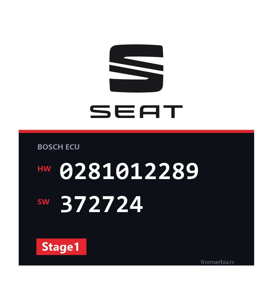 Seat Leon 0281012289 372724 Stage1 tuning file