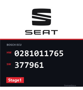 Seat Leon 0281011765 377961 Stage1 tuning file