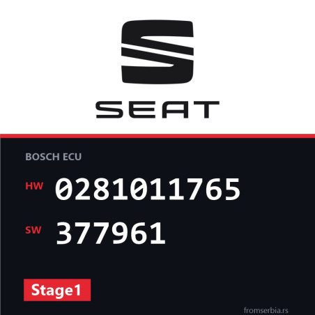 Seat Leon 0281011765 377961 Stage1 tuning file
