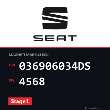 Seat Toledo 036906034DS 4568 Stage1 tuning file