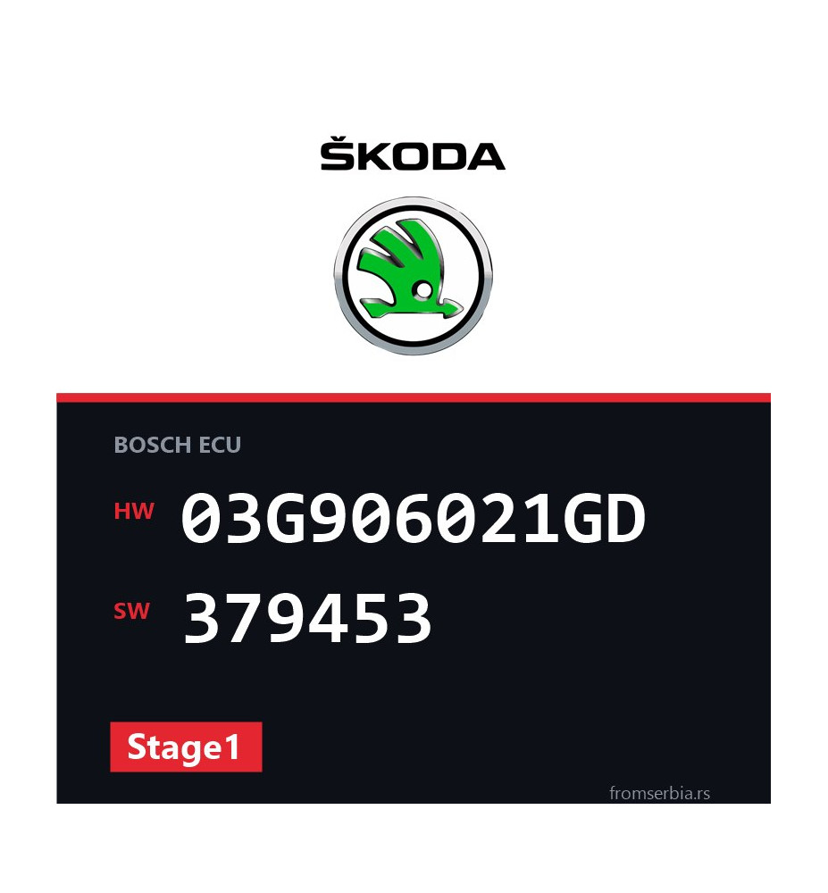 Skoda Octavia 03G906021GD 379453 Stage1 tuning file
