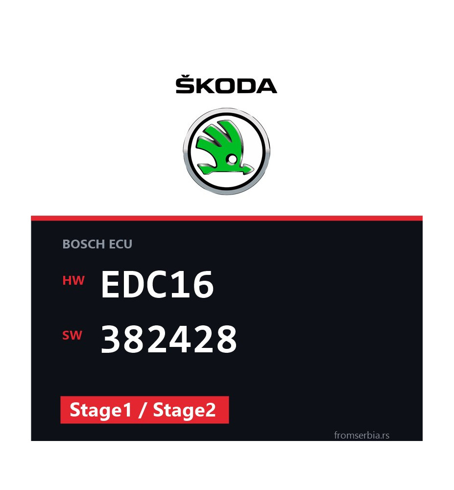 Skoda Octavia EDC16 382428 Stage1 / Stage2 tuning file