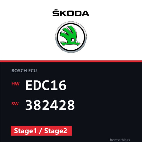 Skoda Octavia EDC16 382428 Stage1 / Stage2 tuning file