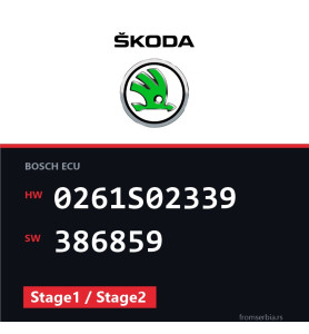 Skoda Octavia 0261S02339 386859 Stage1 / Stage2 tuning file