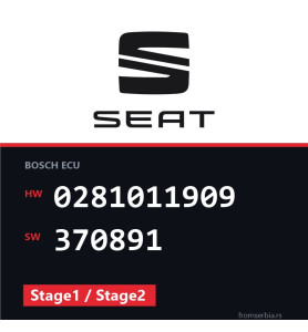 Seat Althea 0281011909 370891 Stage1 / Stage2 tuning file