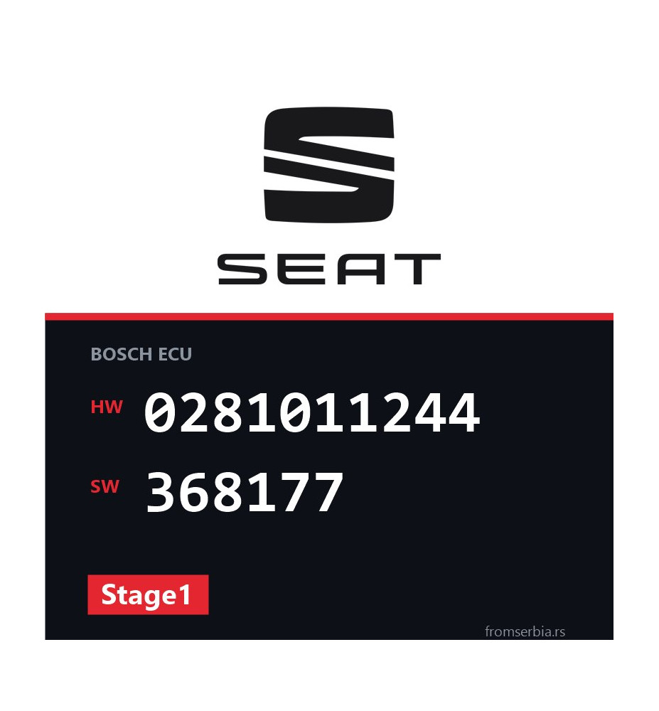 Seat Ibiza 0281011244 368177 Stage1 tuning file