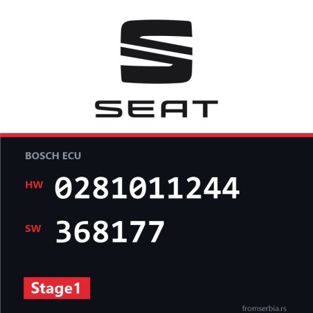 Seat Ibiza 0281011244 368177 Stage1 tuning file