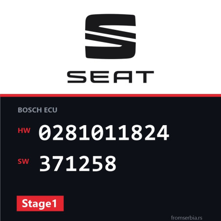 Seat Ibiza 0281011824 371258 Stage1 tuning file