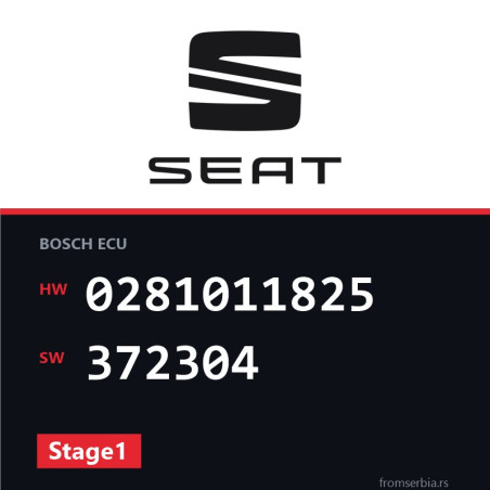 Seat Ibiza 0281011825 372304 Stage1 tuning file