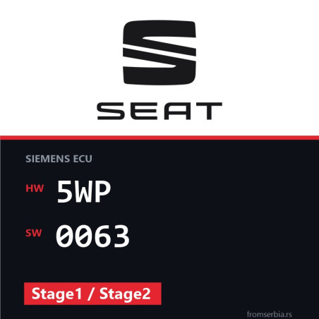 Seat Leon 5WP 0063 Stage1 / Stage2 tuning file