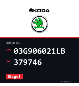 Skoda New Octavia 03G906021LB 379746 Stage1 tuning file