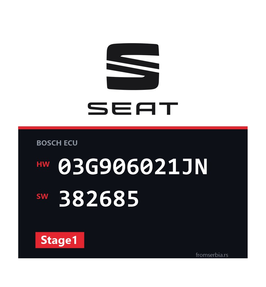 Seat Althea 03G906021JN 382685 Stage1 tuning file