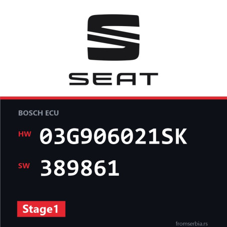 Seat Althea 03G906021SK 389861 Stage1 tuning file