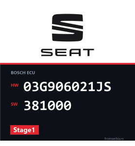 Seat Leon 03G906021JS 381000 Stage1 tuning file