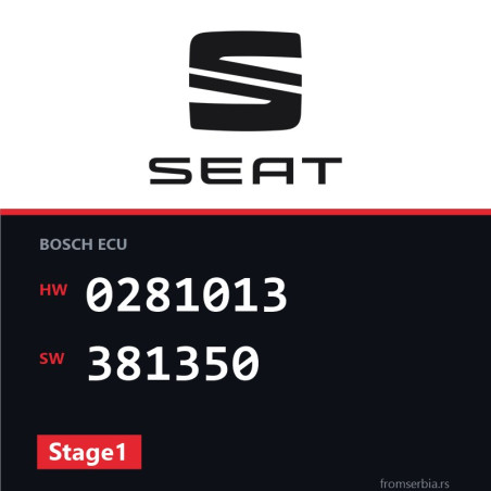 Seat Leon 0281013 381350 Stage1 tuning file