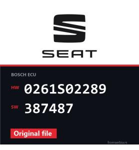 Seat Leon 0261S02289 387487 original ECU file