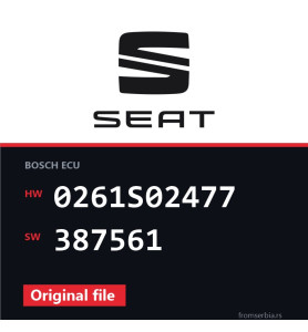 Seat Leon 0261S02477 387561 original ECU file