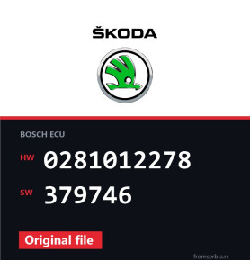 Skoda New Octavia 0281012278 379746 original ECU file
