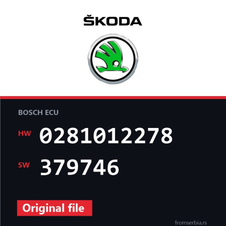 Skoda New Octavia 0281012278 379746 original ECU file