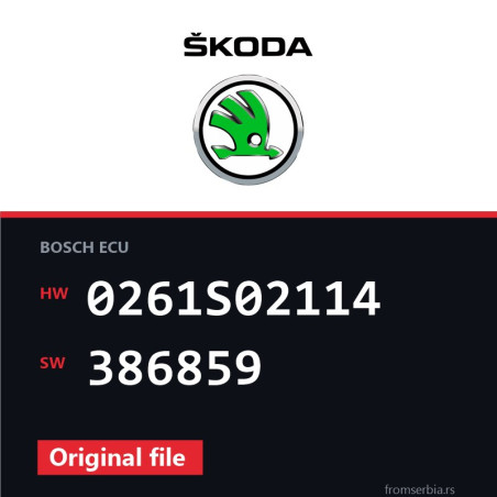 Skoda New Octavia 0261S02114 386859 Stage1 tuning file