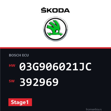 Skoda Octavia 03G906021JC 392969 Stage1 tuning file