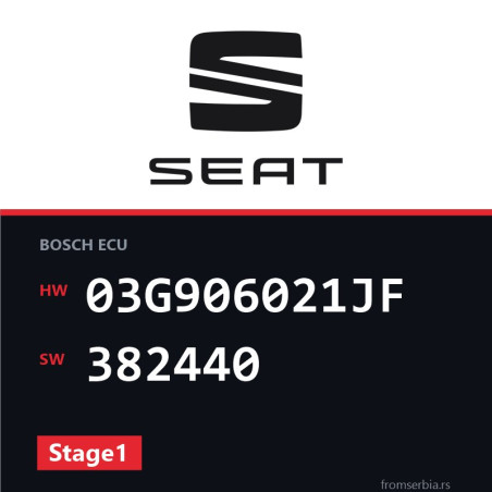 Seat Altea 03G906021JF 382440 Stage1 tuning file