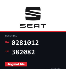 Seat Althea 0281012 382082 original ECU file