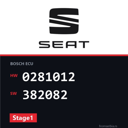 Seat Althea 0281012 382082 Stage1 tuning file
