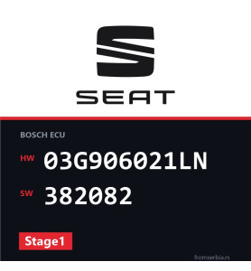 Seat Althea 03G906021LN 382082 Stage1 tuning file