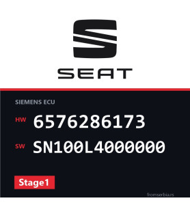 Seat Leon 6576286173 SN100L4000000 Stage1 tuning file