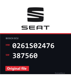 Seat Leon 0261S02476 387560 original ECU file