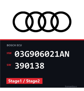 Audi A4 03G906021AN 390138 Stage1 / Stage2 tuning file