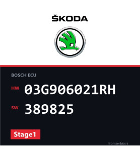 Skoda New Octavia 03G906021RH 389825 Stage1 tuning file