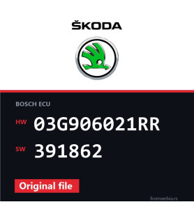 Skoda New Octavia 03G906021RR 391862 original ECU file