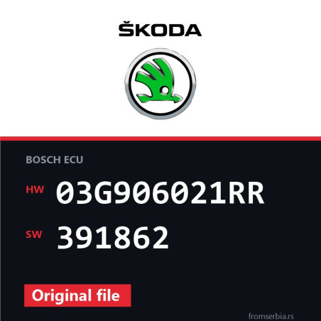 Skoda New Octavia 03G906021RR 391862 original ECU file