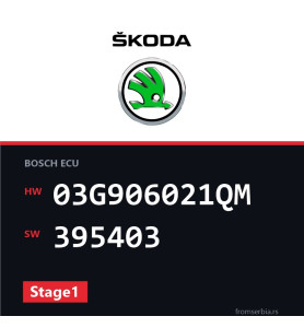 Skoda New Octavia 03G906021QM 395403 Stage1 tuning file