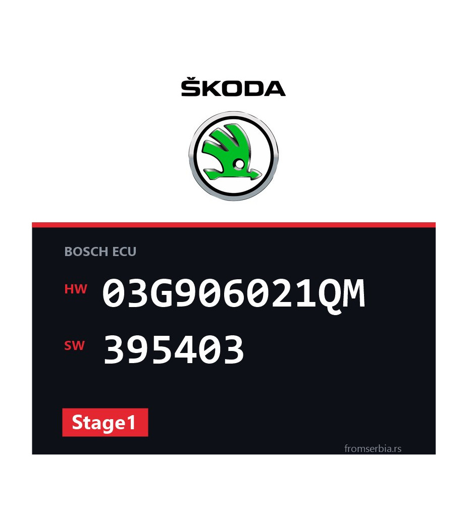 Skoda New Octavia 03G906021QM 395403 Stage1 tuning file