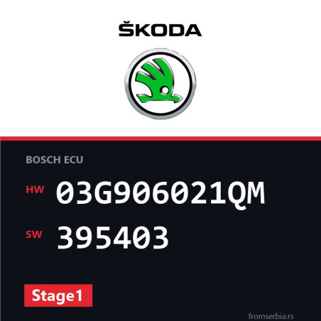 Skoda New Octavia 03G906021QM 395403 Stage1 tuning file