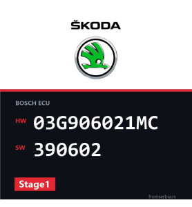 Skoda Octavia 03G906021MC 390602 Stage1 tuning file