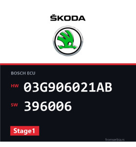 Skoda Superb 03G906021AB 396006 Stage1 tuning file