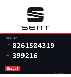 Seat Leon 0261S04319 399216 Stage1 tuning file