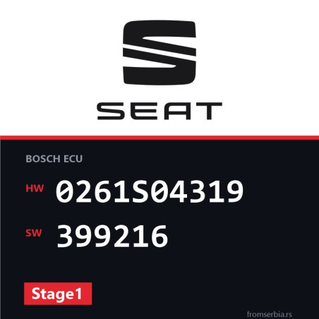 Seat Leon 0261S04319 399216 Stage1 tuning file
