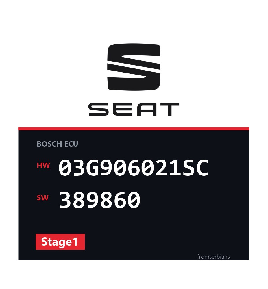 Seat Leon 03G906021SC 389860 Stage1 tuning file