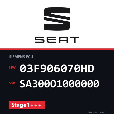 Seat 1.2tsi 03F906070HD SA300O1000000 Stage1+++ tuning file